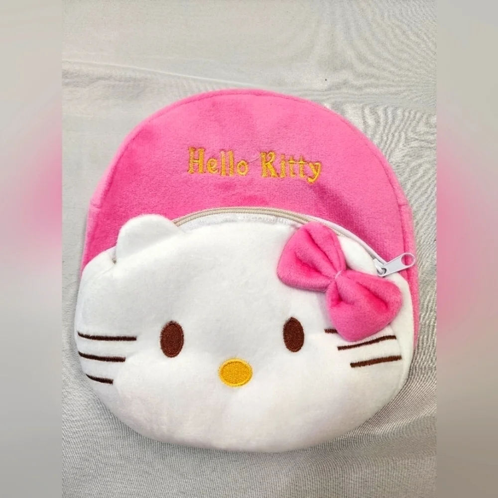 NWT Hello Kitty Soft Plush Mini Backpack Purse